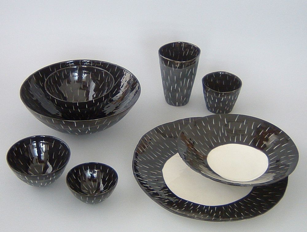 Plats et saladiers - NOIR&BLANC - POTOMAK STUDIO