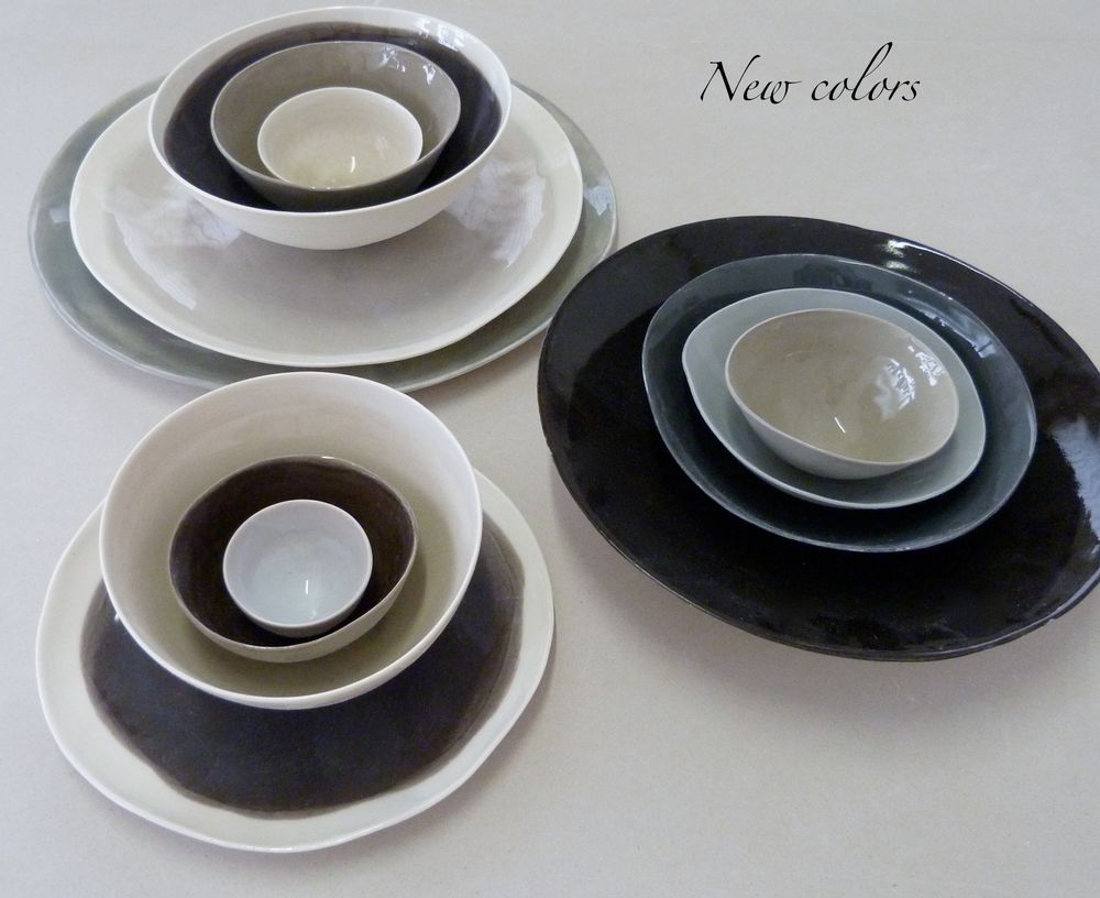 Plats et saladiers - NOIR&BLANC - POTOMAK STUDIO