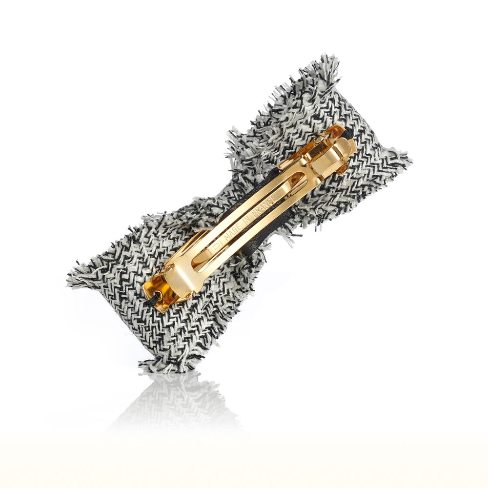 Accessoires cheveux - Barrette noeud en tweed CAMILA - VALÉRIE VALENTINE