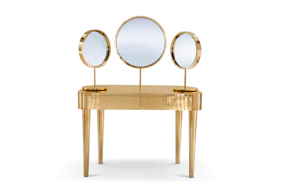 Other tables - Woman in Paris Oro Dressing Table - SCARLET SPLENDOUR