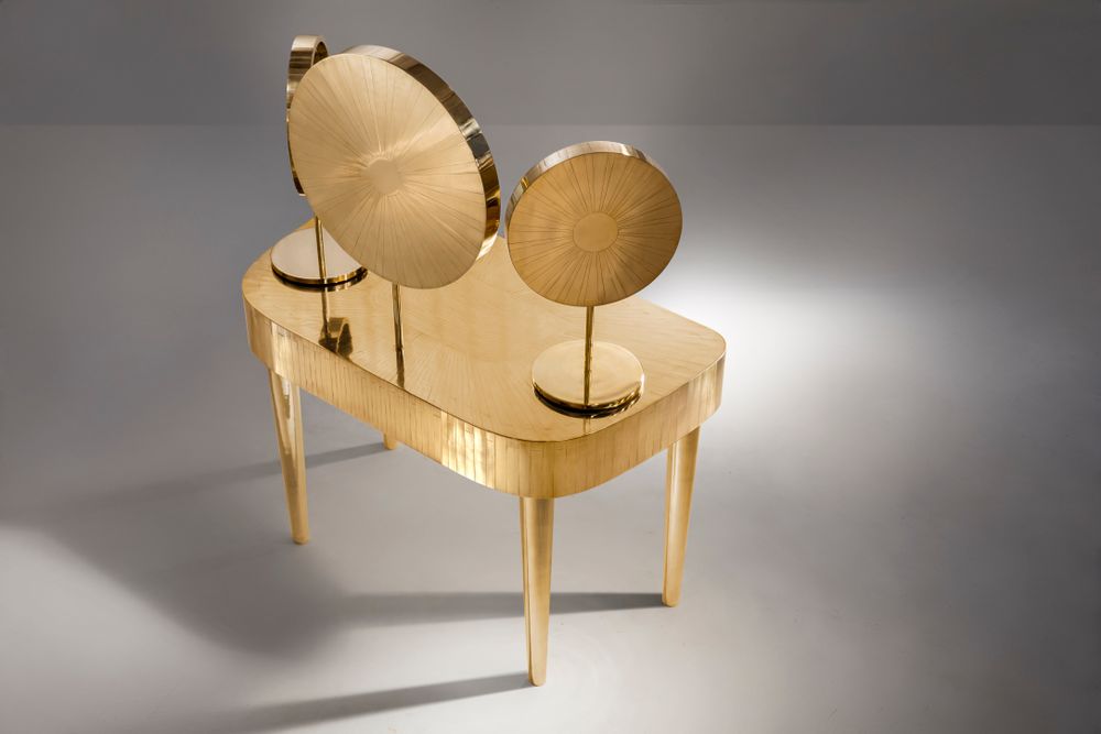 Other tables - Woman in Paris Oro Dressing Table - SCARLET SPLENDOUR