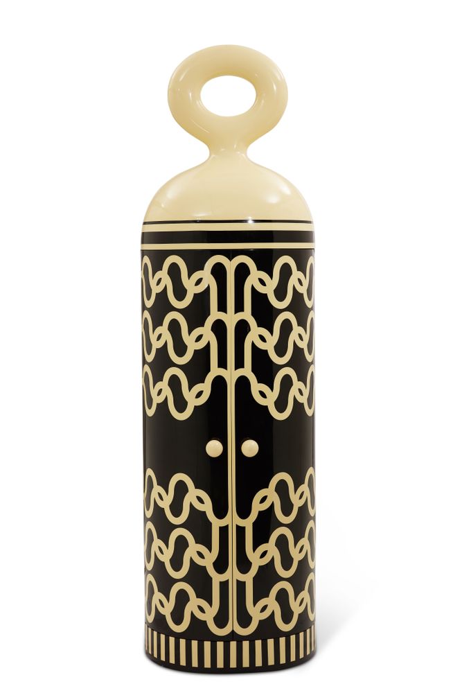 Shelves - Madame Verdoux Bar Cabinet - SCARLET SPLENDOUR