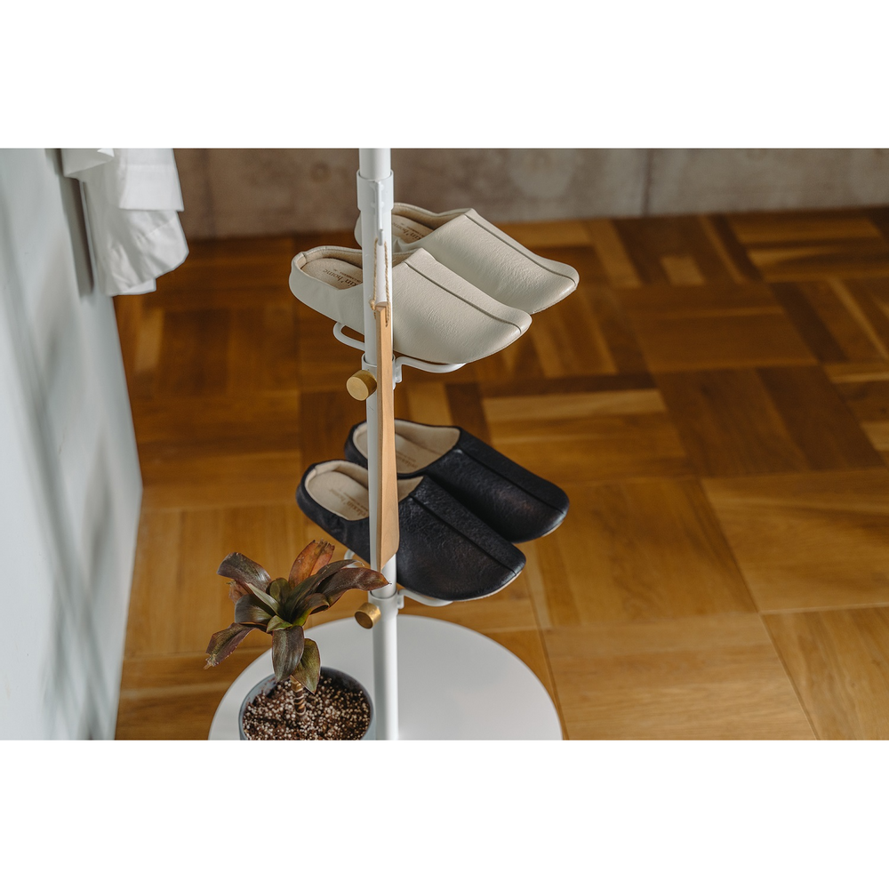 Office furniture and storage - 017 Shoes Rack White - DRAW A LINE