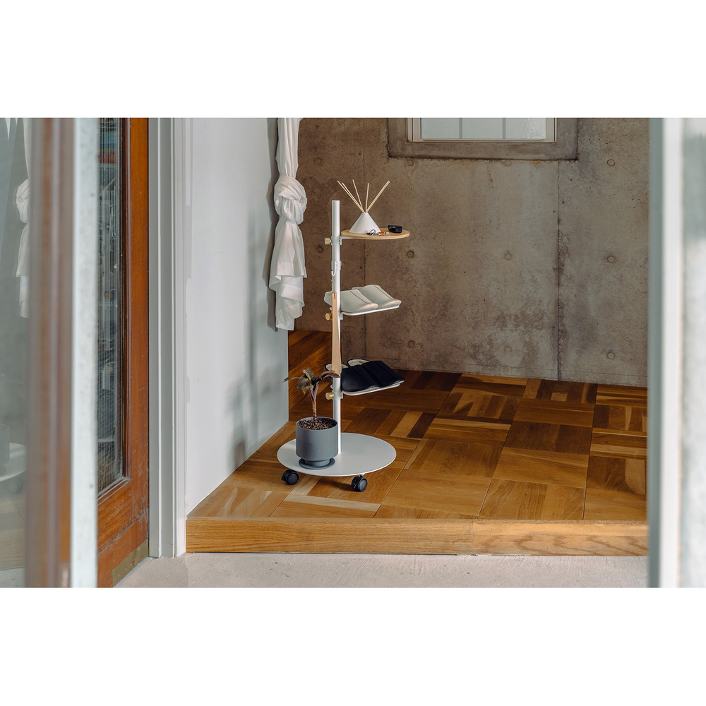 Office furniture and storage - 017 Shoes Rack White - DRAW A LINE