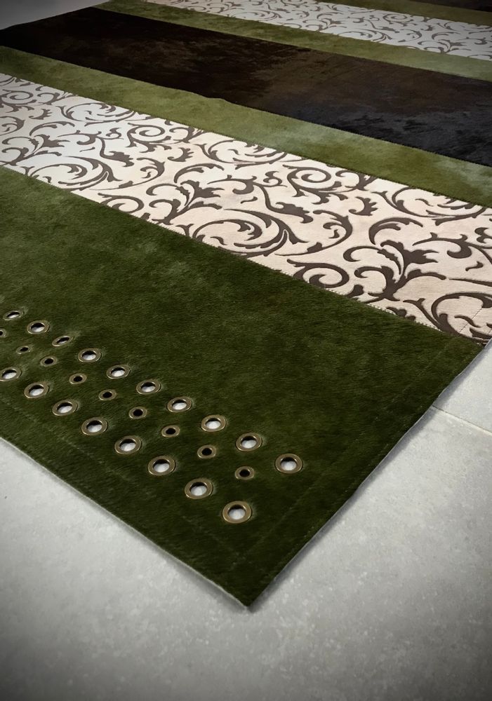 Tapis contemporains - Tapis peau de vache rayé "LANDSCAPE" - TERGUS