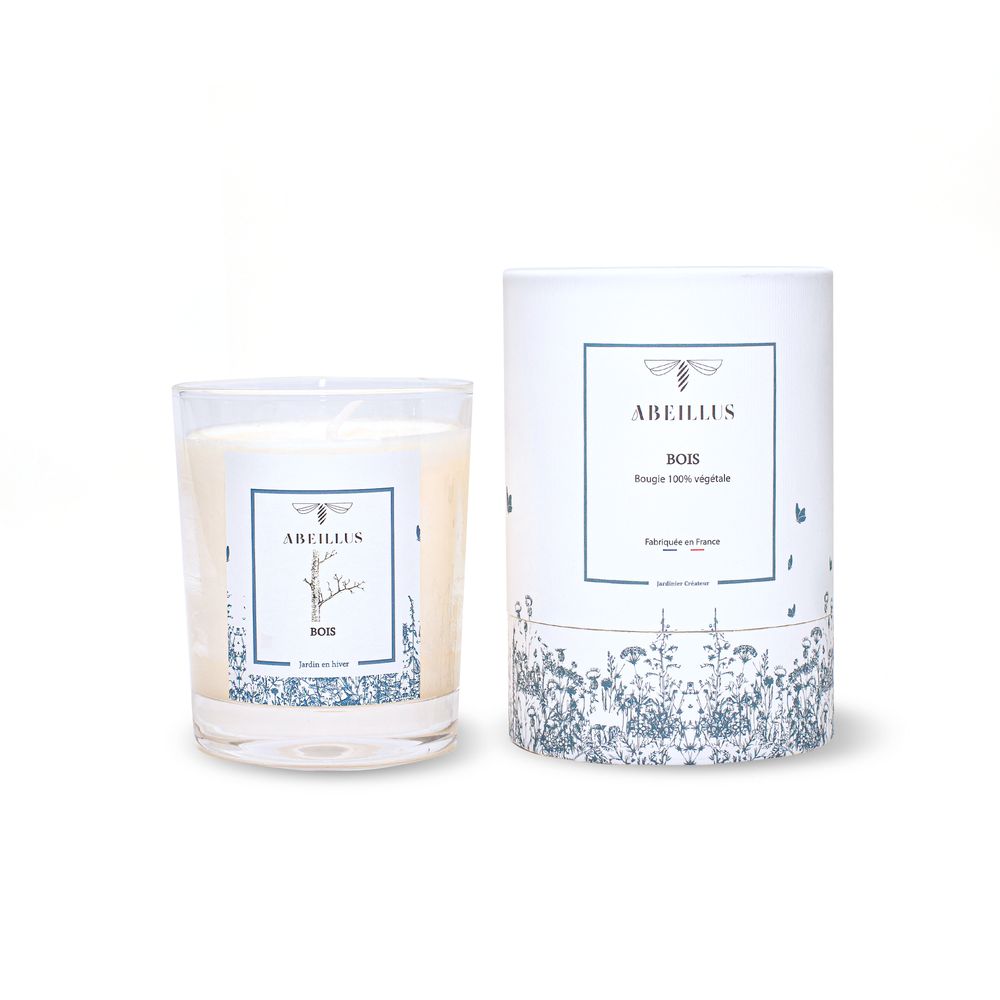 Gifts - Garden in winter - Candles Made in France - Vegetable wax - ABEILLUS FRAGRANCE
