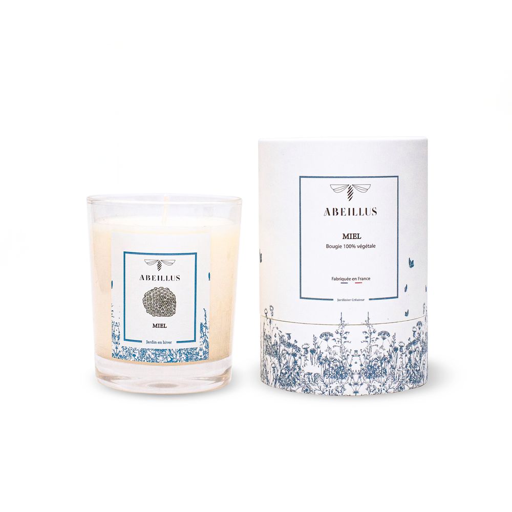 Gifts - Garden in winter - Candles Made in France - Vegetable wax - ABEILLUS FRAGRANCE
