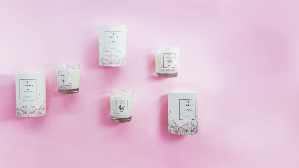 Cadeaux - Jardin fleuri - Bougies Made in France - Cire végétale - ABEILLUS FRAGRANCE