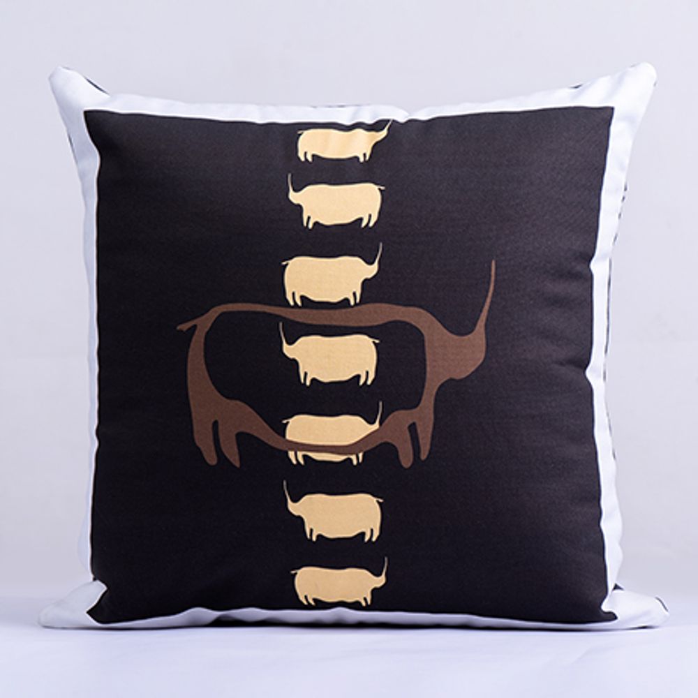 Coussins textile - COUSSIN TSODILO NOIR IVOIRE - SOMETHING SINCERE