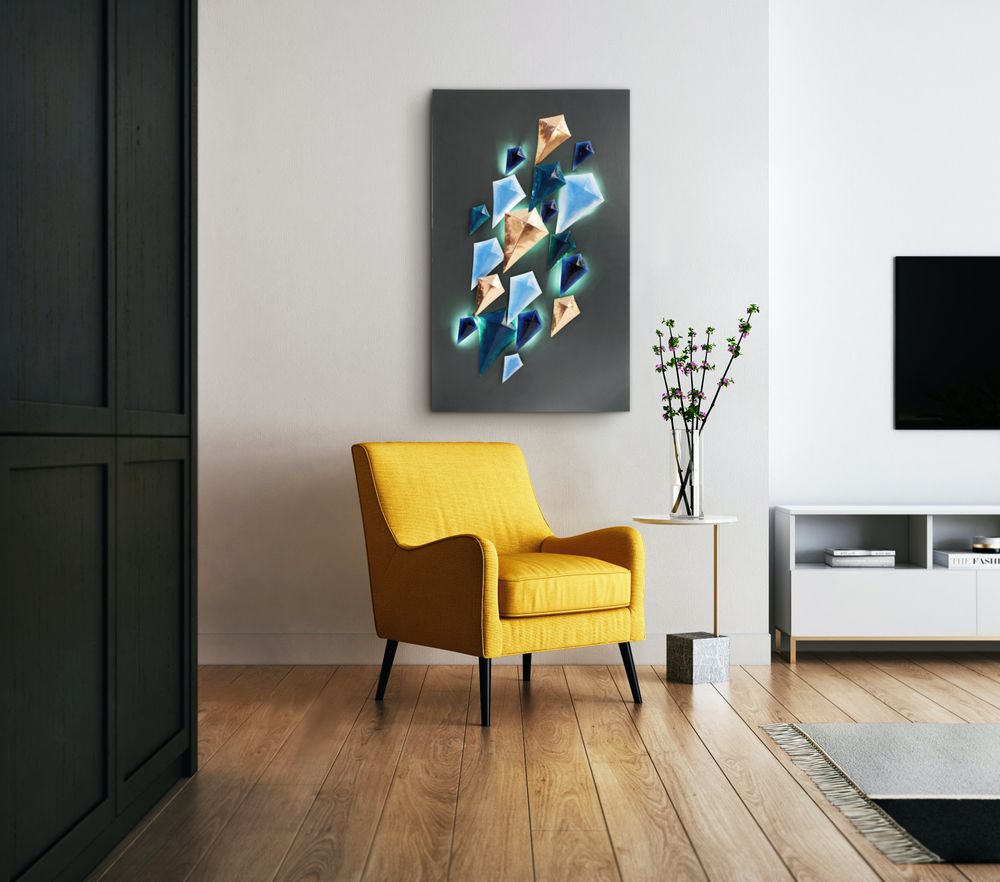 Other wall decoration - Kite Mural in Enamelled Copper - BAAYA GLOBAL
