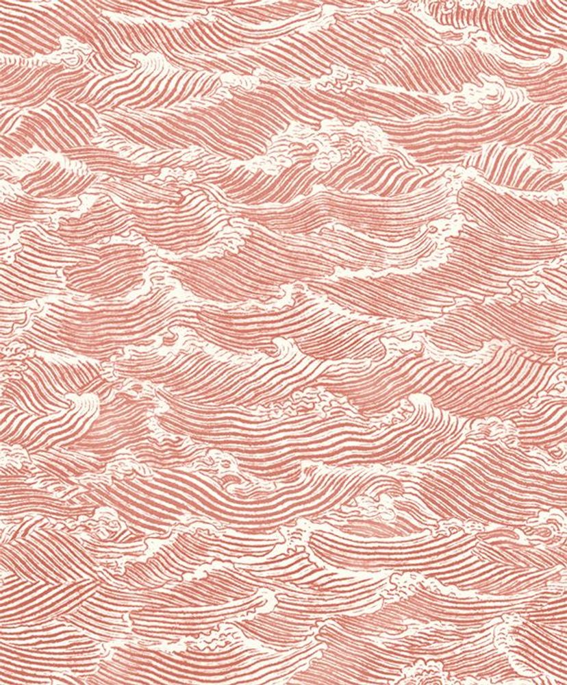 Other wall decoration - Wallpaper Waves Corail - PAPERMINT