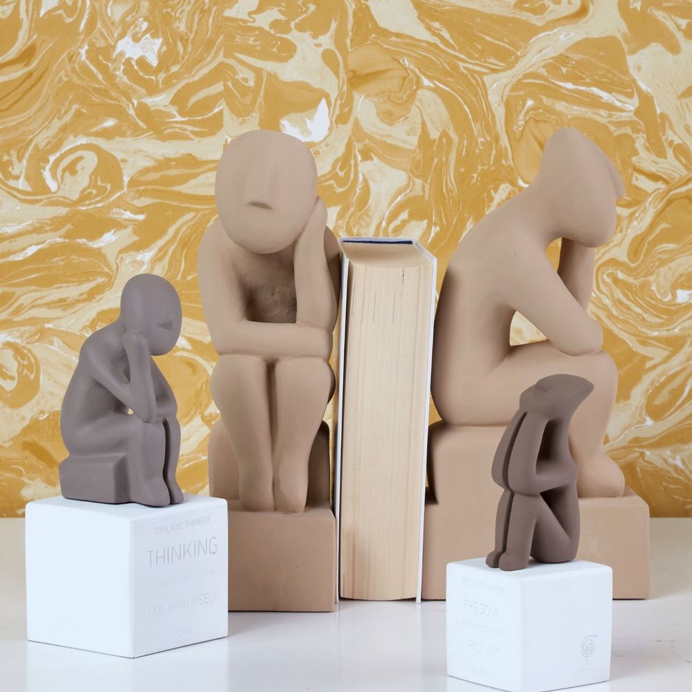 Sculptures, statuettes et miniatures - Statues des penseurs cycladiques - SOPHIA ENJOY THINKING