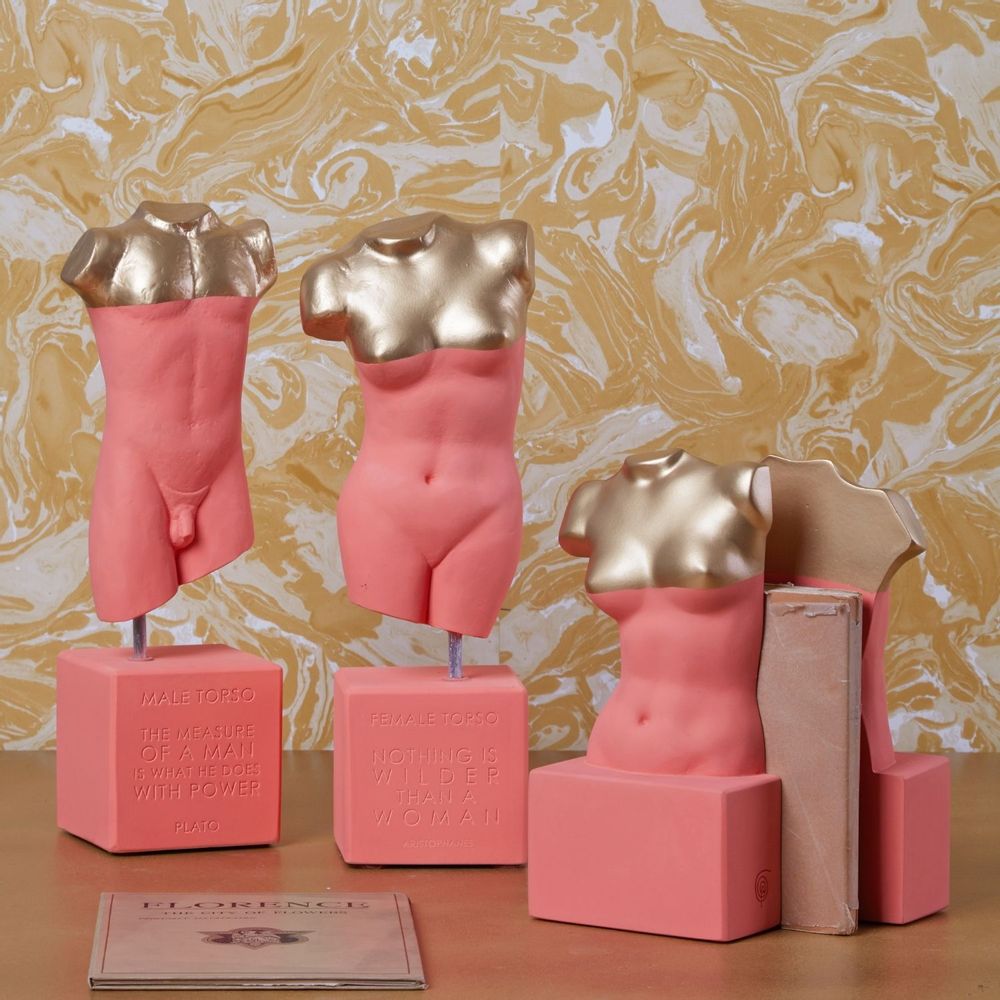 Sculptures, statuettes et miniatures - Statue torse mâle et femelle - SOPHIA ENJOY THINKING