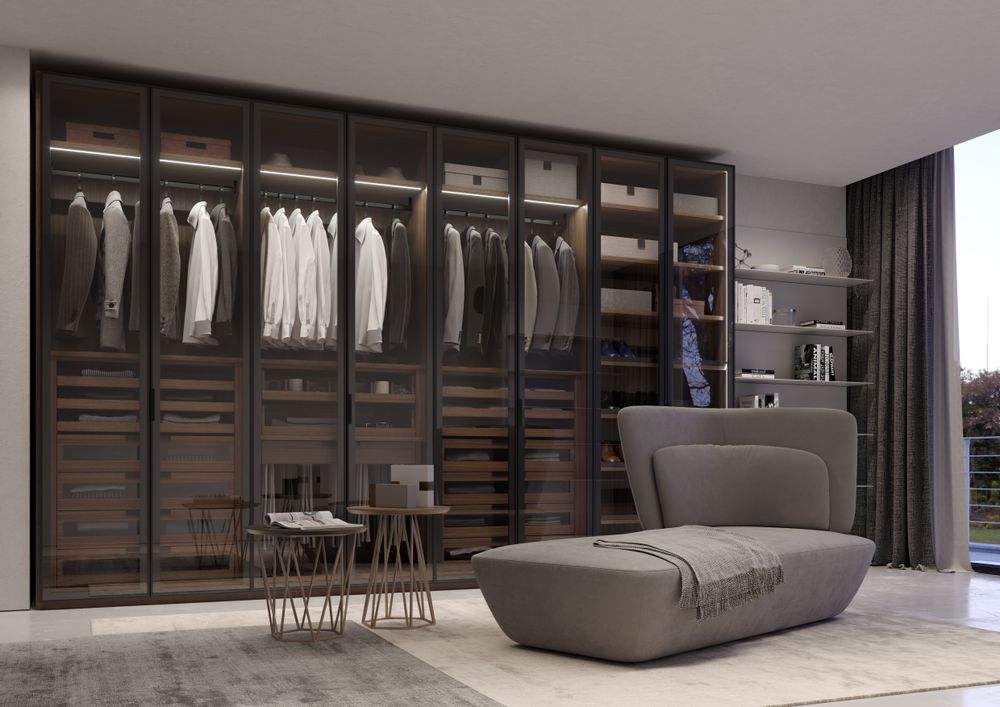 Armoires - Armoire ATLANTE avec portes WIND - EMMEBI HOME ITALIAN STYLE