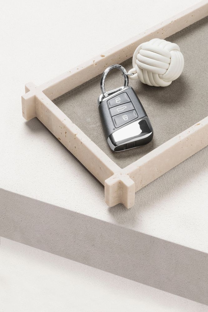 Objets design - STRUCTURA VIDE-POCHES ET BOÎTES EN MARBRE / MARBRE & CUIR - GIOBAGNARA