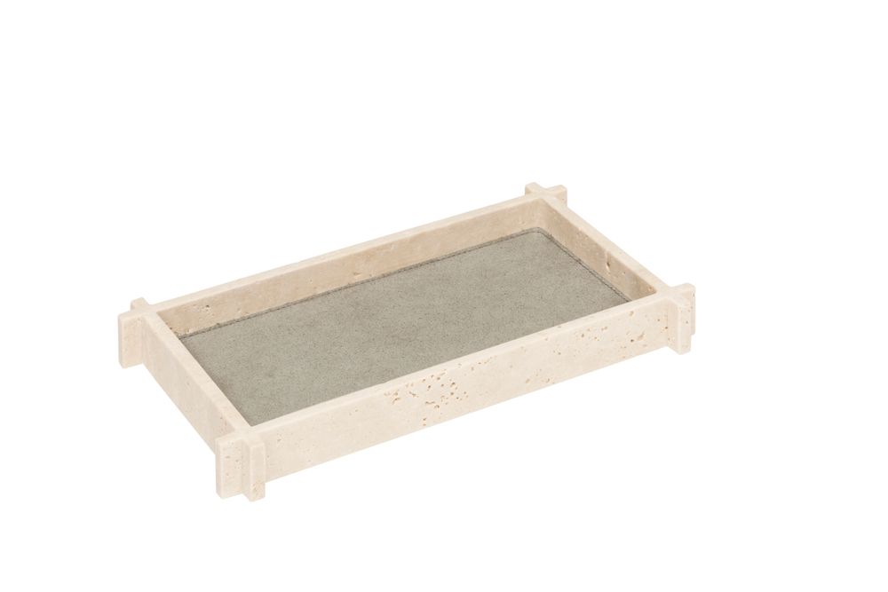 Objets design - STRUCTURA VIDE-POCHES ET BOÎTES EN MARBRE / MARBRE & CUIR - GIOBAGNARA