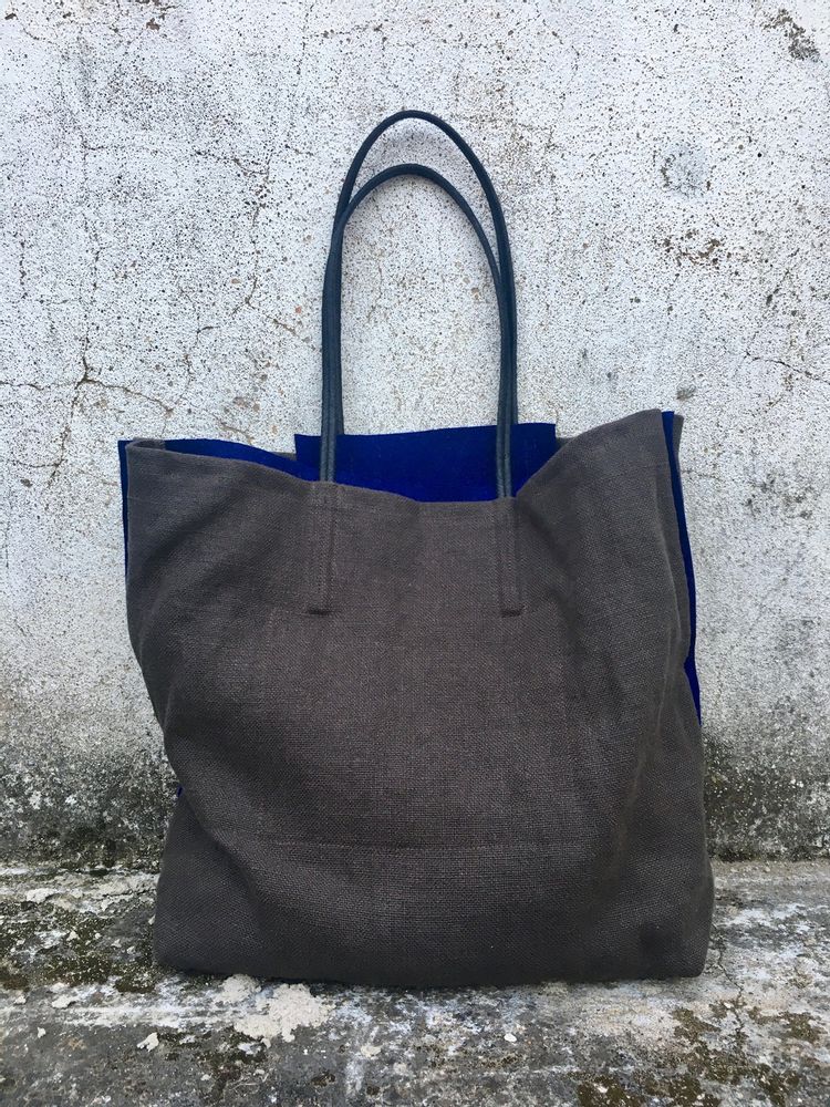 Sacs et cabas - SAC CABAS en lin - SENNES