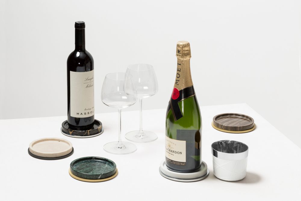 Wine accessories - POSITANO MARBLE BOTTLE COASTER - GIOBAGNARA