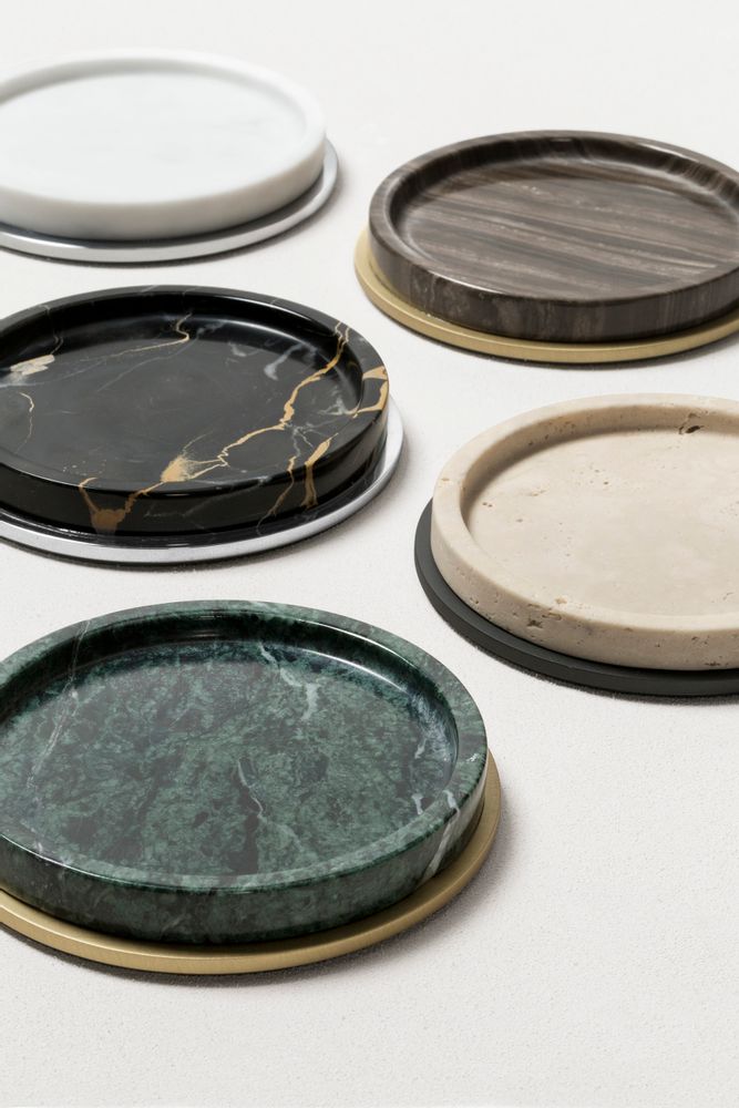 Wine accessories - POSITANO MARBLE BOTTLE COASTER - GIOBAGNARA