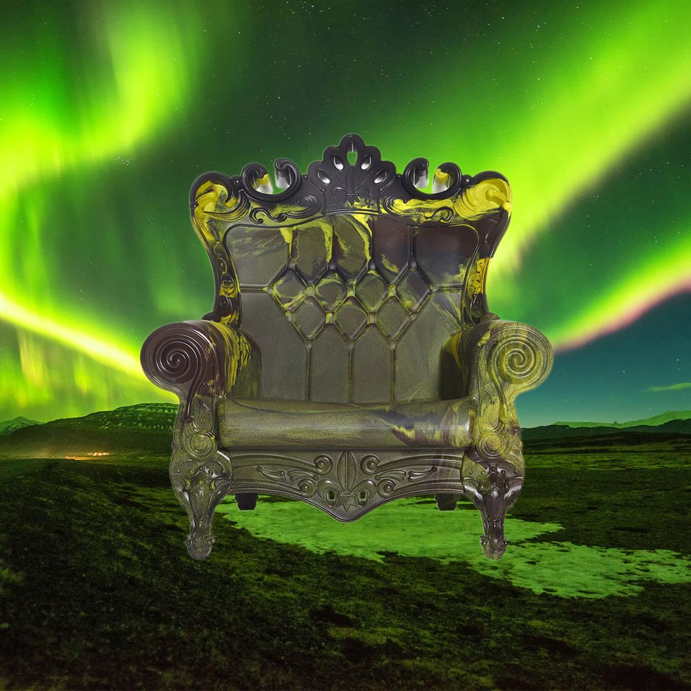 Chairs for hospitalities & contracts - Queen loves Nature Armchair - SLIDE