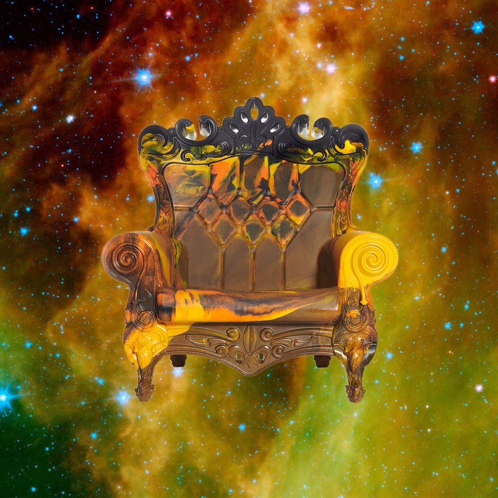 Chairs for hospitalities & contracts - Queen loves Nature Armchair - SLIDE