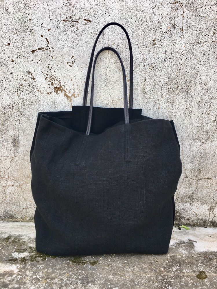 Sacs et cabas - SAC CABAS en lin - SENNES