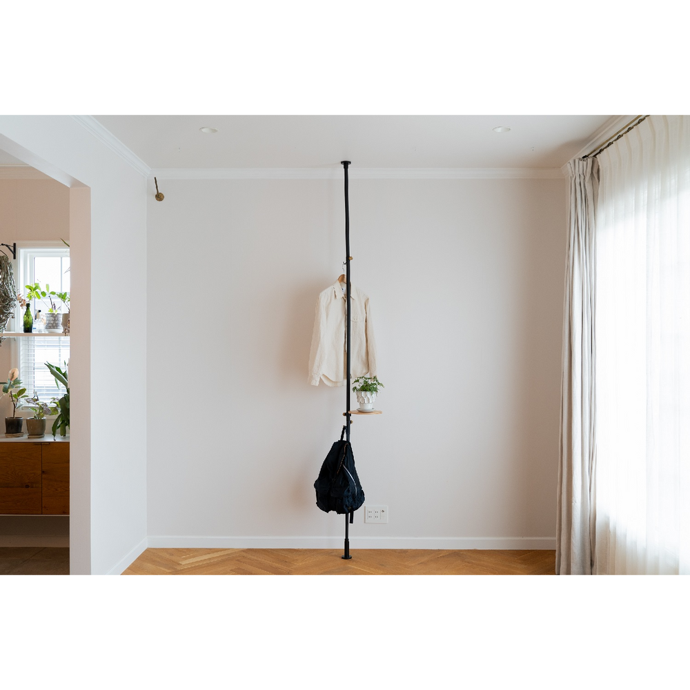 Shelves - 003 Tension Rod C Black (Vertical) - DRAW A LINE