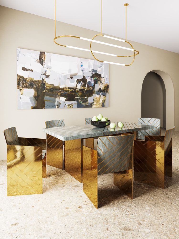 Dining Tables - Nesso Dining Table - SCARLET SPLENDOUR
