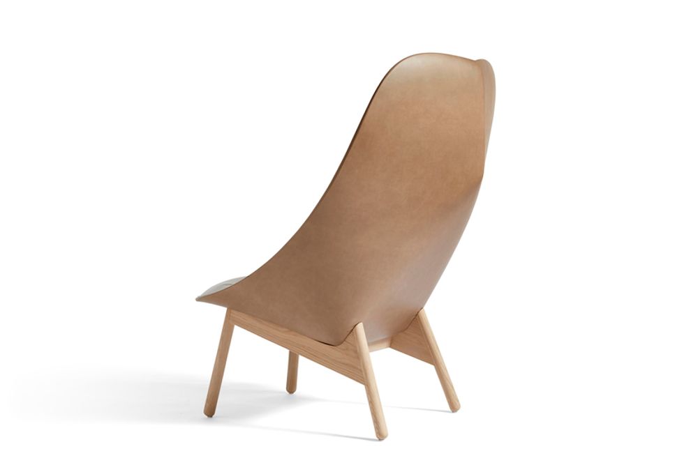 Mobilier et rangements pour bureau - Fauteuil Lounge et ottoman Uchiwa - HAY
