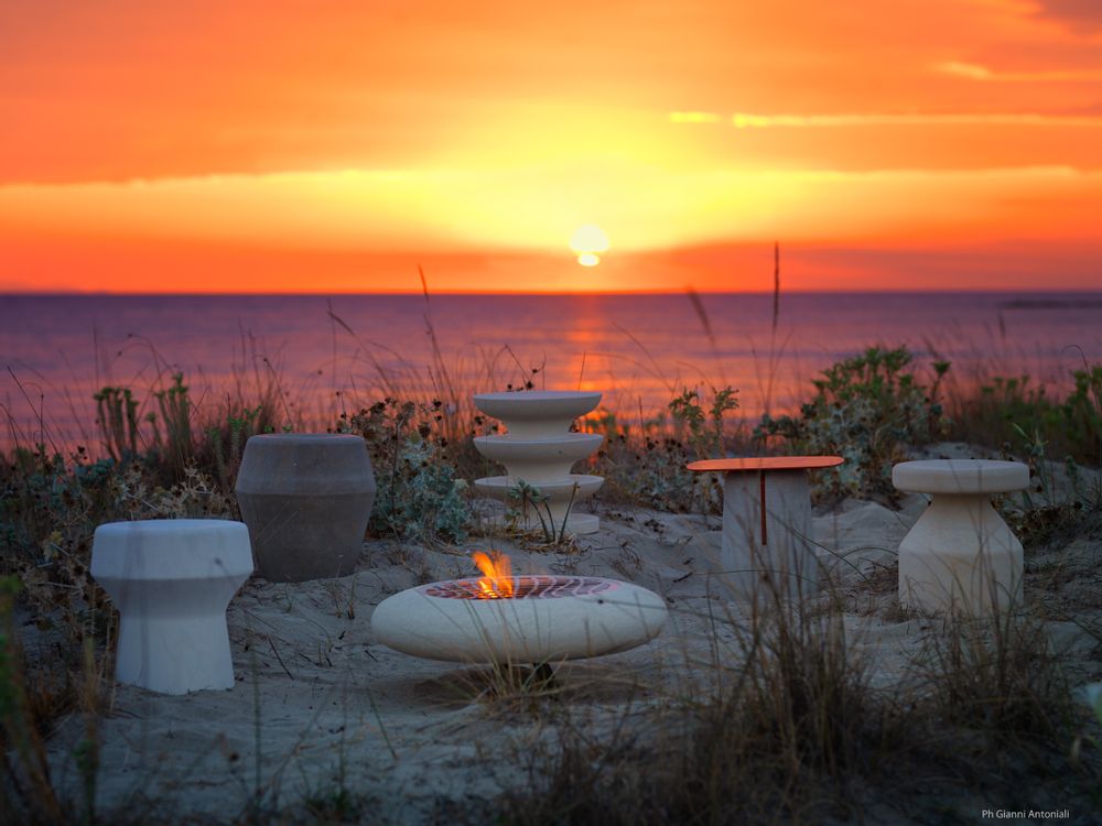 Objets design - Capasa (brasero) - PIMAR ITALIAN LIMESTONE SPECIALIST