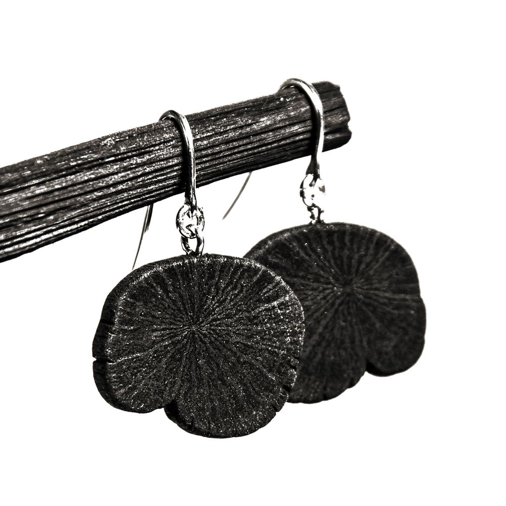 Bijoux - Boucles d'oreilles MIMI-WA/EDA/FULI - CHARCOAL ESKIMEÏT