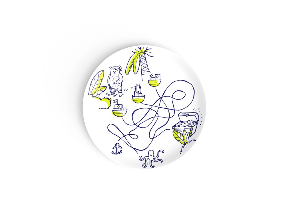 Assiettes au quotidien - Collection d'assiettes à dessert A Table pour les enfants personnalisables - NON SANS RAISON PORCELAINE DE LIMOGES