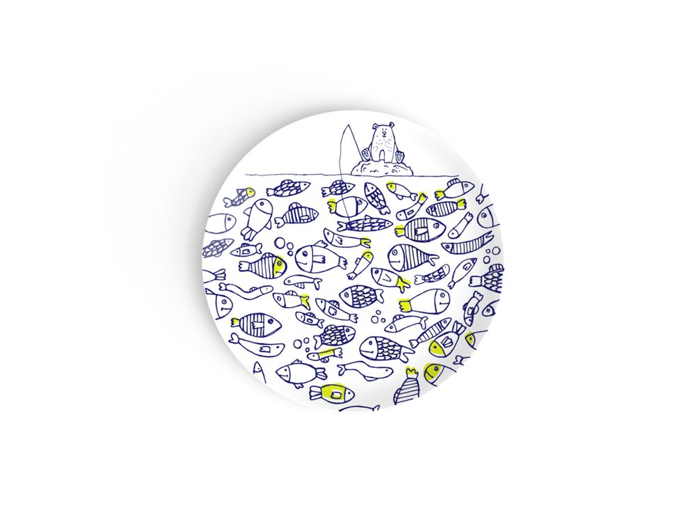 Assiettes au quotidien - Collection d'assiettes à dessert A Table pour les enfants personnalisables - NON SANS RAISON PORCELAINE DE LIMOGES