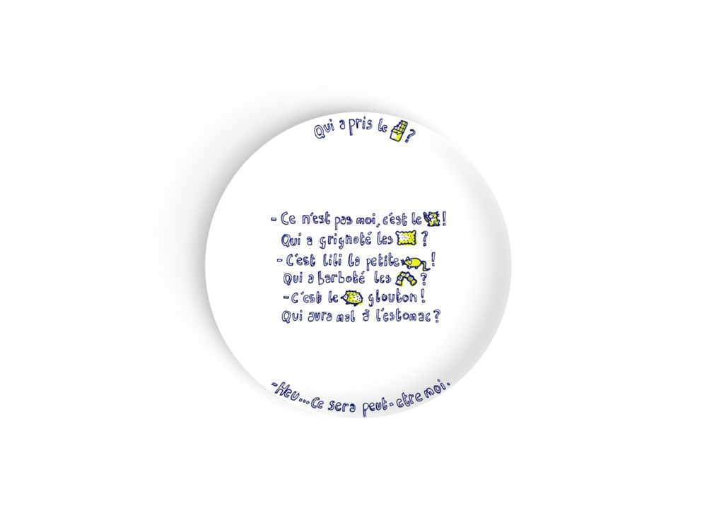 Assiettes au quotidien - Collection d'assiettes à dessert A Table pour les enfants personnalisables - NON SANS RAISON PORCELAINE DE LIMOGES