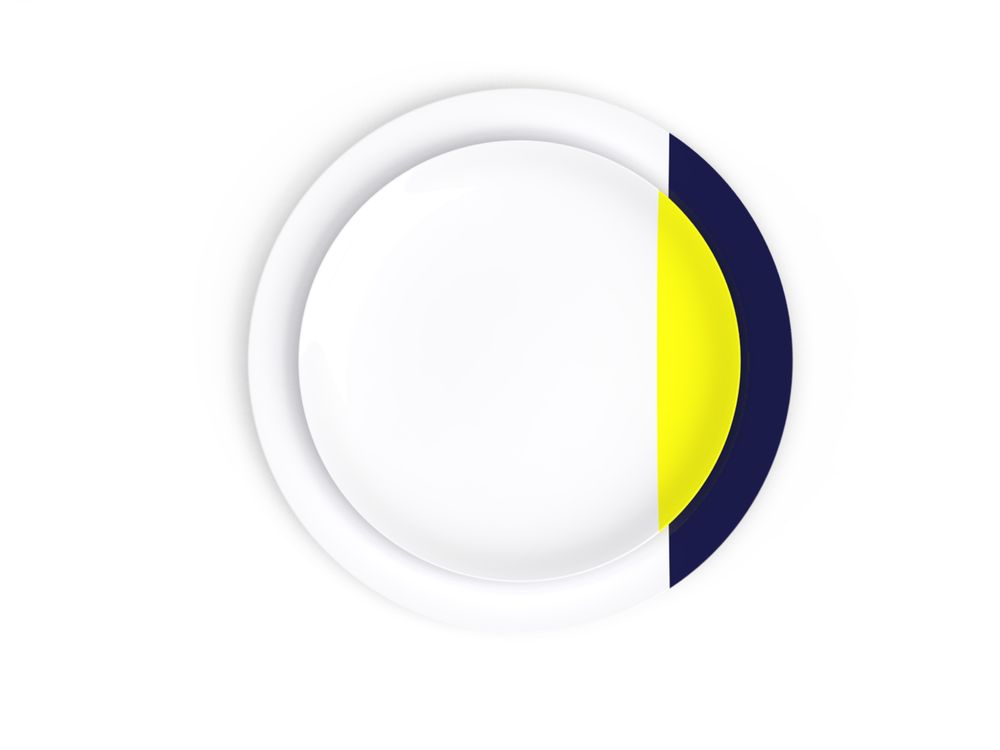 Everyday plates - The Bath of Color dinnerware set in Limoges porcelain - NON SANS RAISON PORCELAINE DE LIMOGES
