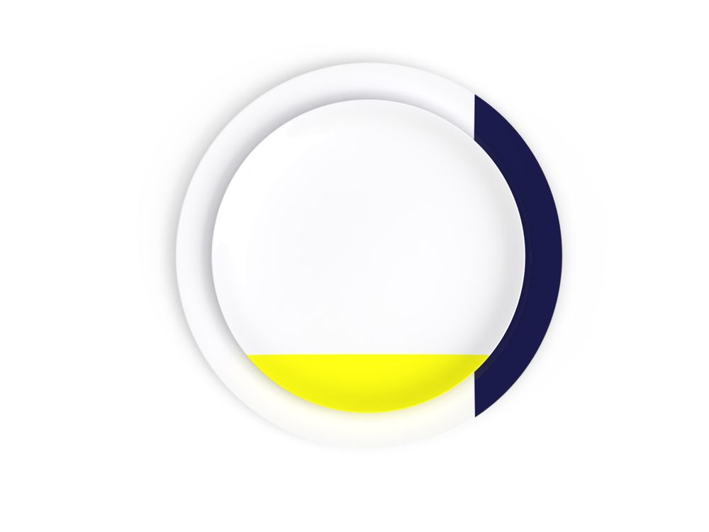 Everyday plates - The Bath of Color dinnerware set in Limoges porcelain - NON SANS RAISON PORCELAINE DE LIMOGES
