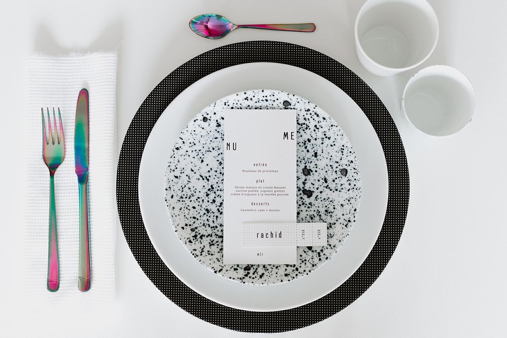 Formal plates - Limoges Porcelain Eye Light Tableware Collection - NON SANS RAISON PORCELAINE DE LIMOGES