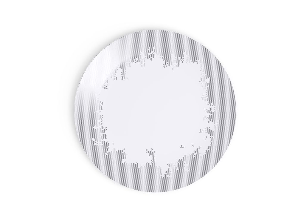 Assiettes de réception - Collection d'art de la table Avant, Ici, Maintenant en porcelaine de Limoges - NON SANS RAISON PORCELAINE DE LIMOGES
