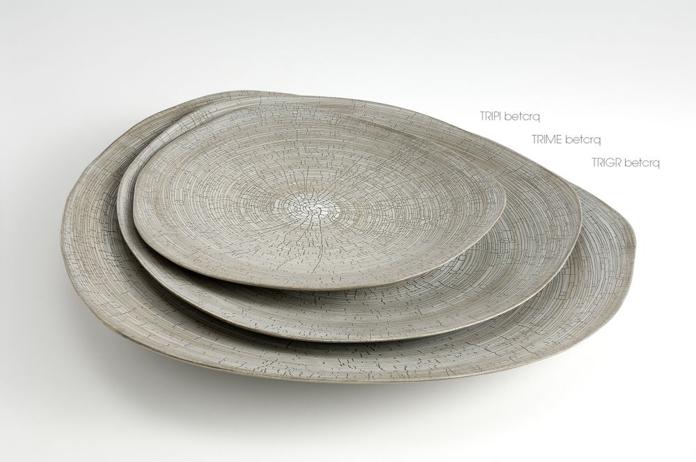 Design objects - MEDIUM TRIANGOLO - ceramic centerpiece - RINA MENARDI