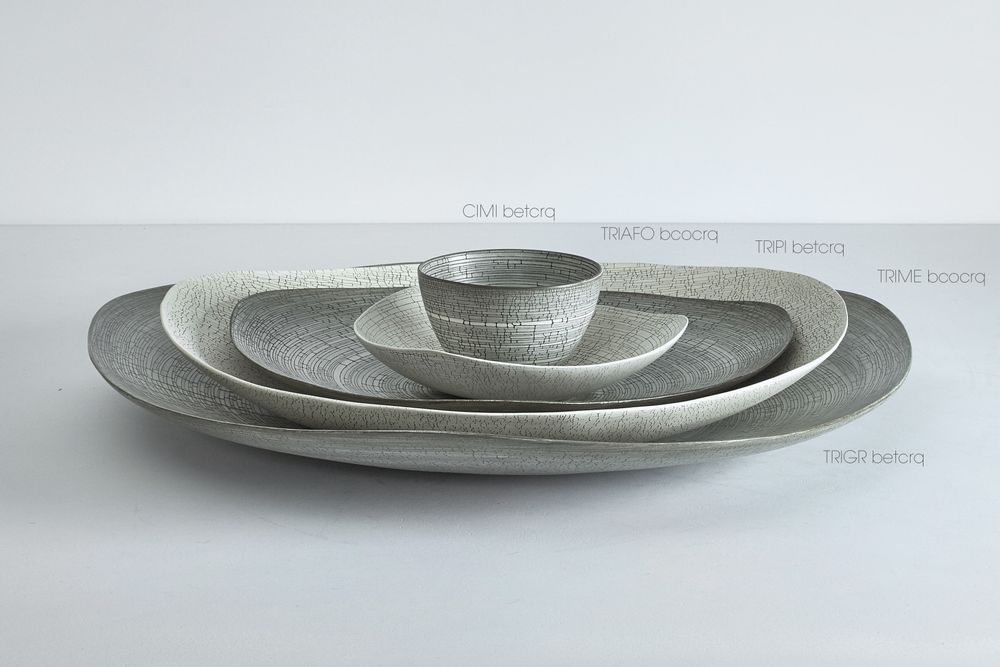 Design objects - MEDIUM TRIANGOLO - ceramic centerpiece - RINA MENARDI