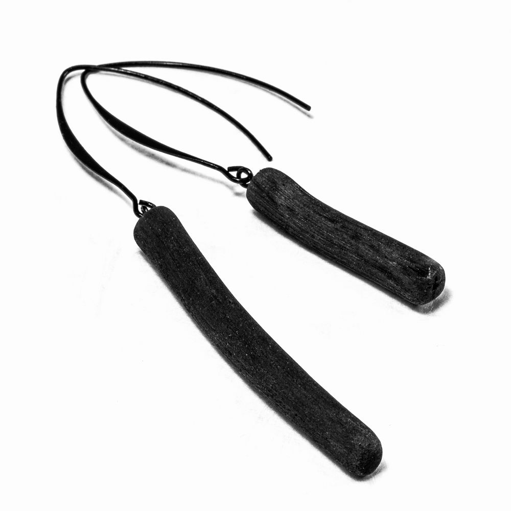 Bijoux - Collier & boucles d'oreilles KURO - CHARCOAL ESKIMEÏT
