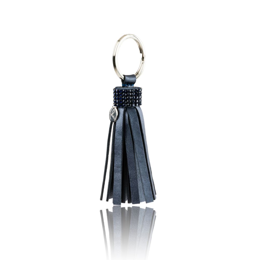 Accessoires cheveux - Porté-clé en cuir et cristaux Swarovski® SWING - VALÉRIE VALENTINE