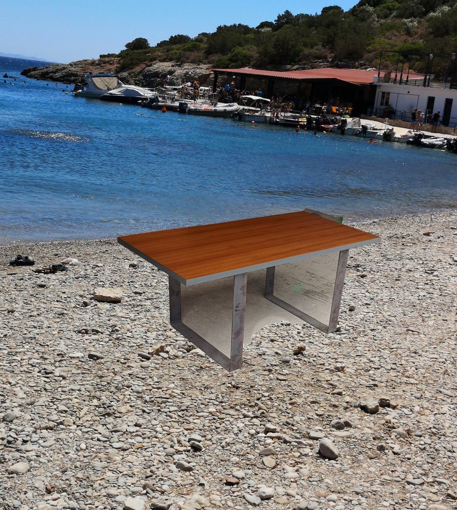 Bureaux - Table avec teck modèle Teakado - LIVING MEDITERANEO