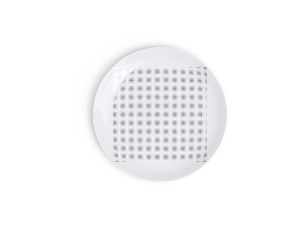 Formal plates - Square dinnerware set in Limoges porcelain - NON SANS RAISON PORCELAINE DE LIMOGES