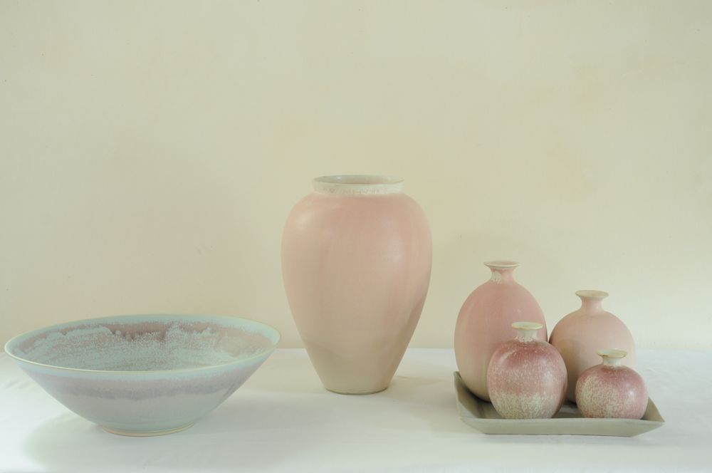 Objets de décoration - Bol et vases roses - CHRISTIANE PERROCHON