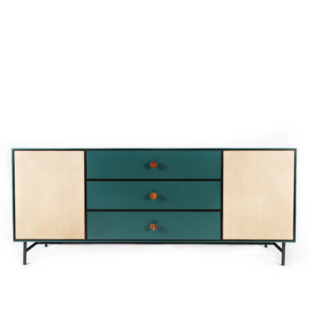Sideboards - SIDEBOARD CABINET PETROL - MAISON SARAH LAVOINE
