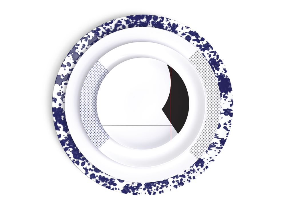Assiettes de réception - Collection Perspectives, Mix and Match de nos collections d'art de la table - NON SANS RAISON PORCELAINE DE LIMOGES