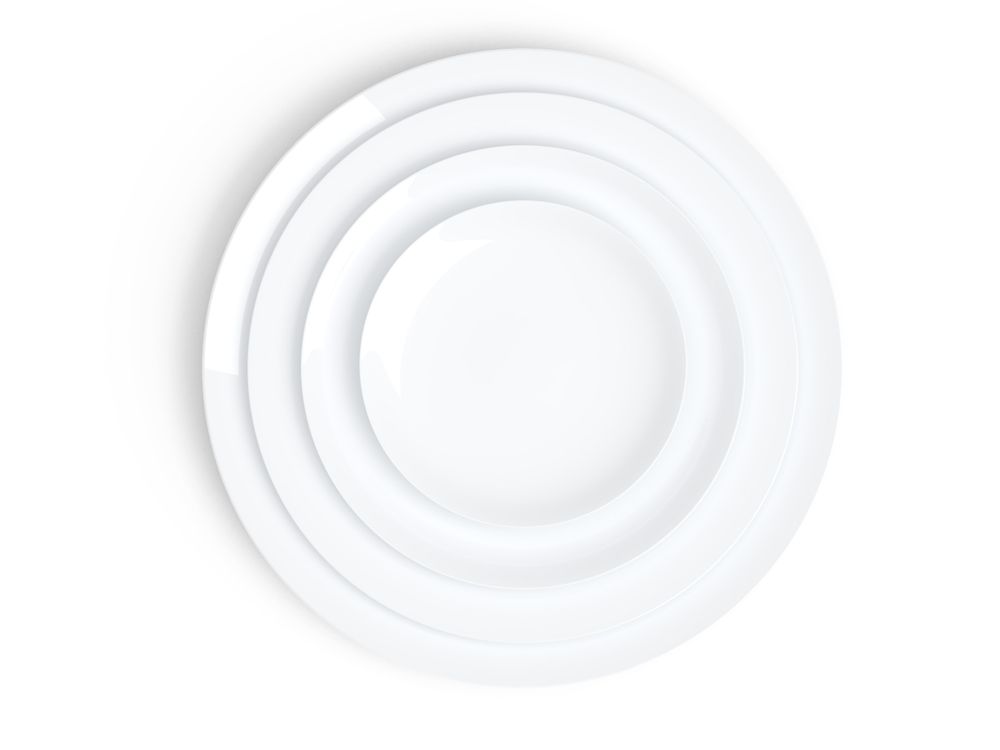 Assiettes au quotidien - Collection blanche d'art de table Concorde - NON SANS RAISON PORCELAINE DE LIMOGES