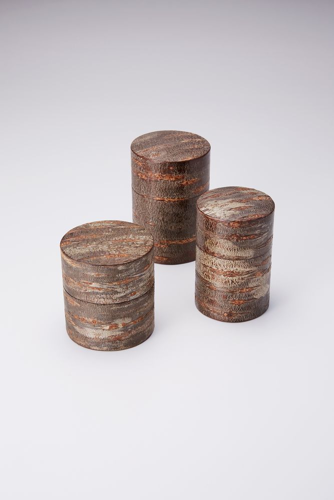 Tea and coffee accessories - Wooden Tea caddy "Sokawa chirashi" - TOMIOKA