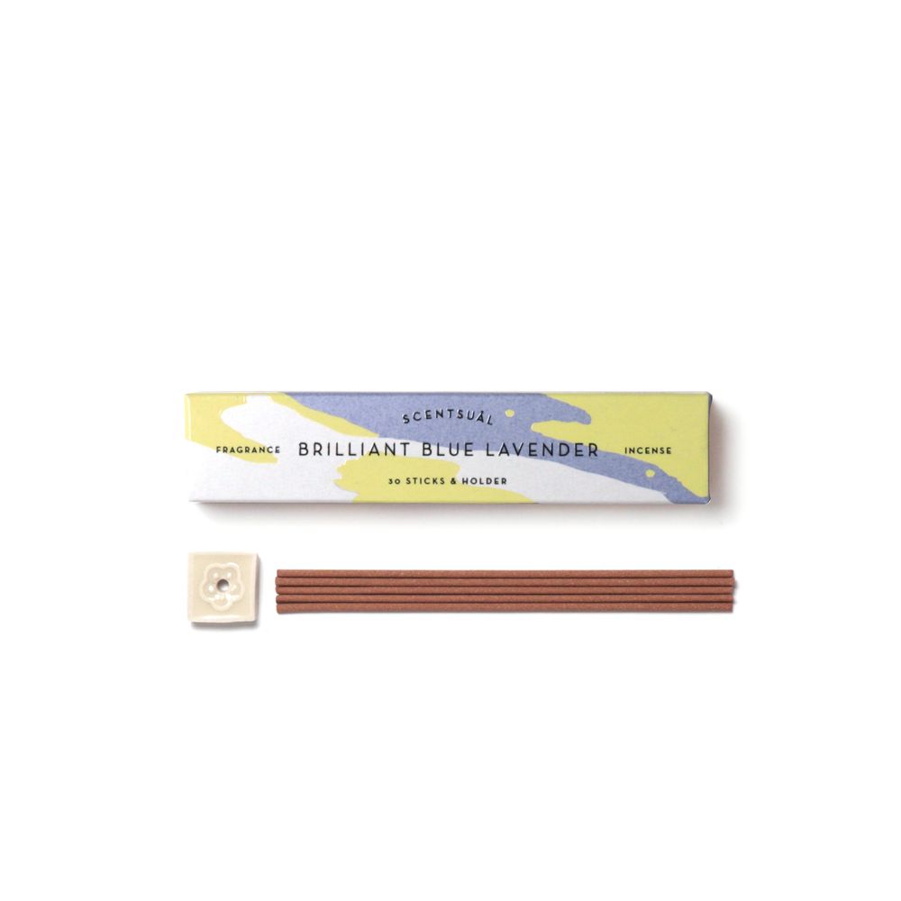 Spa - SCENTSUAL BLEU BRILLANT LAVANDER 30 STICKS ENCENS. - NIPPON KODO INCENSE